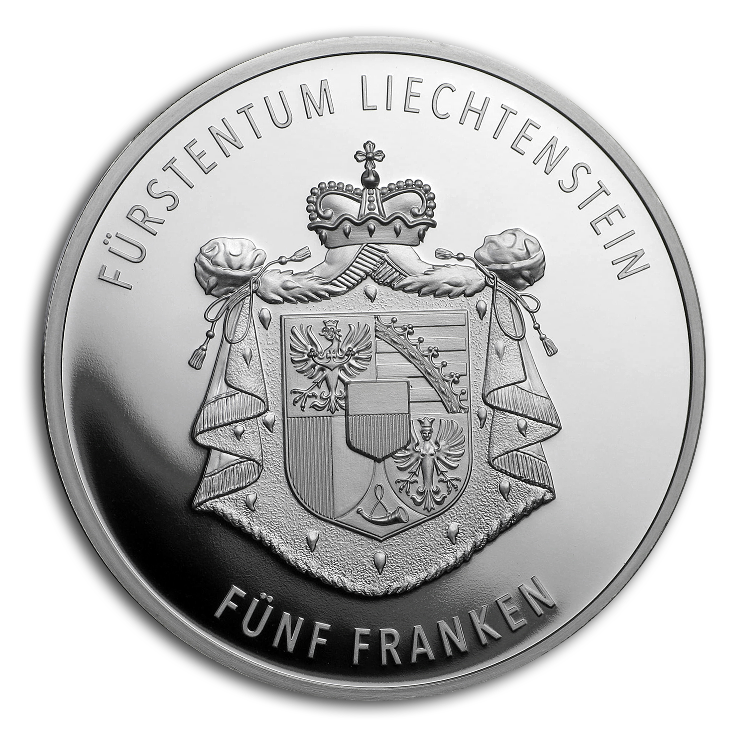 Liechtenstein 2019 300th Anniversary of Duchy Silver Medal Coin,Proof